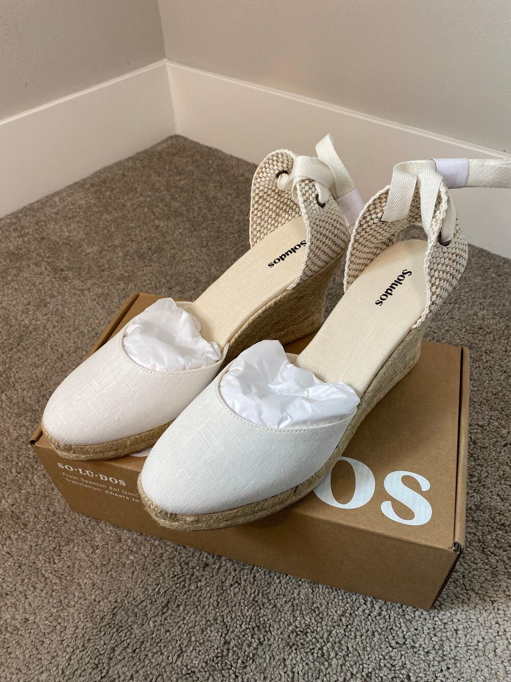 NWT Soludos The Marseille Espadrille Wedge Size 11